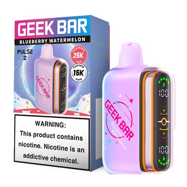 Geek Bar Pulse 2 Disposable blueberry watermelon with packaging
