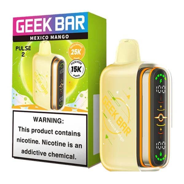 Geek Bar Pulse 2 Disposable mexico mango with packaging