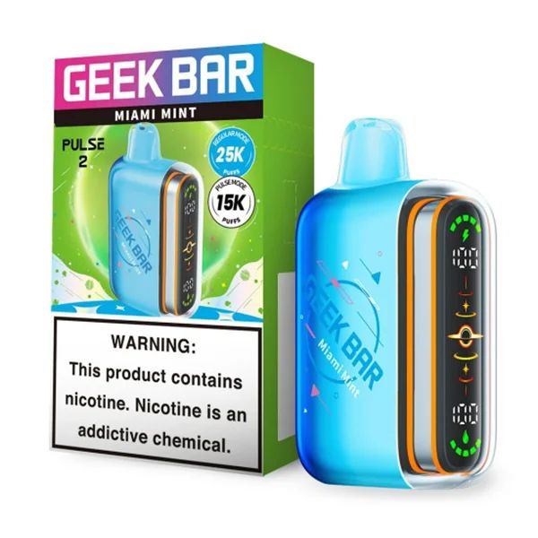 Geek Bar Pulse 2 Disposable miami mint with packaging