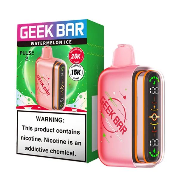 Geek Bar Pulse 2 Disposable watermelon ice with packaging
