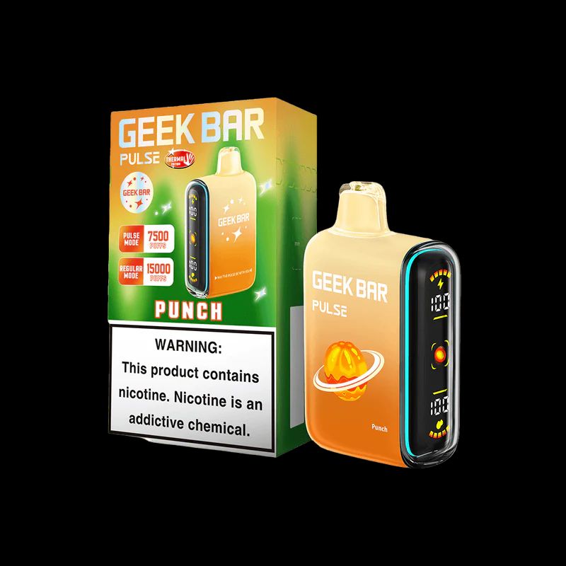 Geek Bar Pulse Disposable punch with packaging