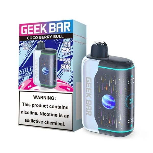 Geek Bar Pulse X2 Disposable coco berry bull with packaging
