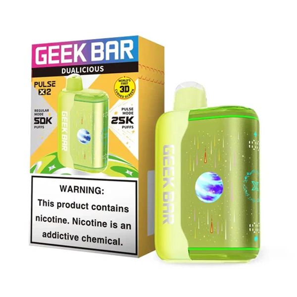 Geek Bar Pulse X2 Disposable dualicious with packaging