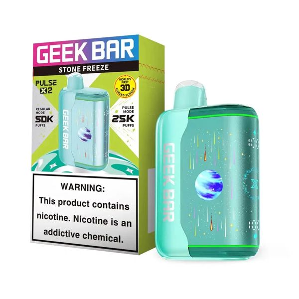 Geek Bar Pulse X2 Disposable stone freeze with packaging