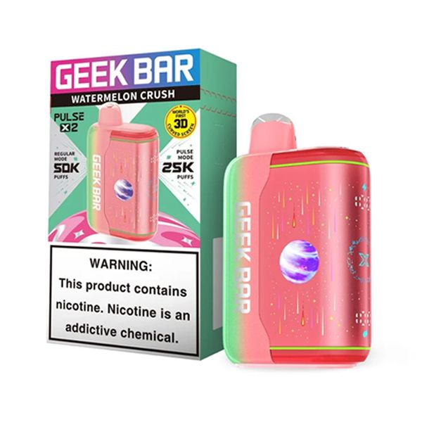Geek Bar Pulse X2 Disposable watermelon crush with packaging