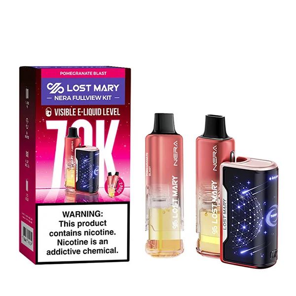 Lost Mary Nera Fullview Kit Disposable pomegranate blast with packaging