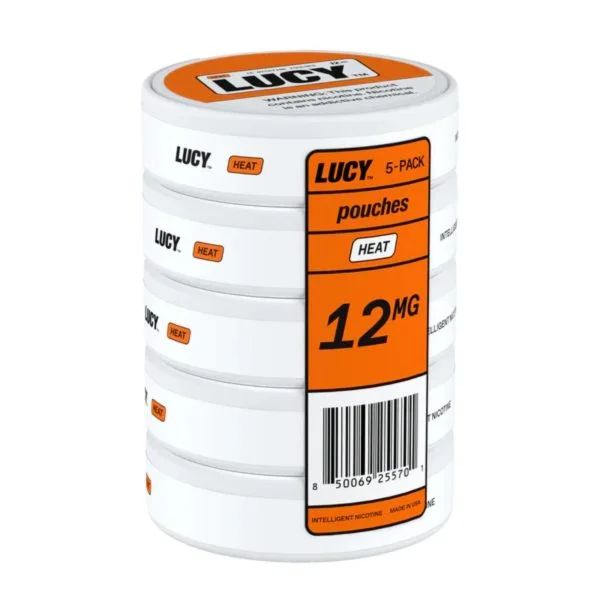 Lucy Nicotine Pouches (15ct Can)(5-Can Pack) heat 12mg