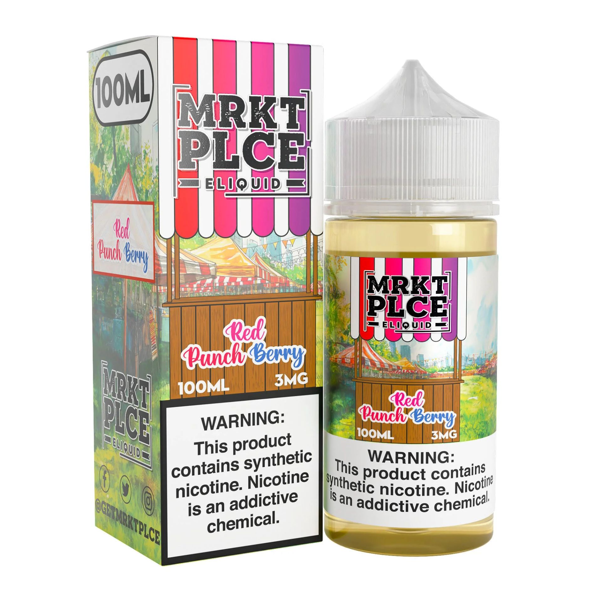 THE STND - Red Punch Berry MRKT PLCE 100mL with packaging