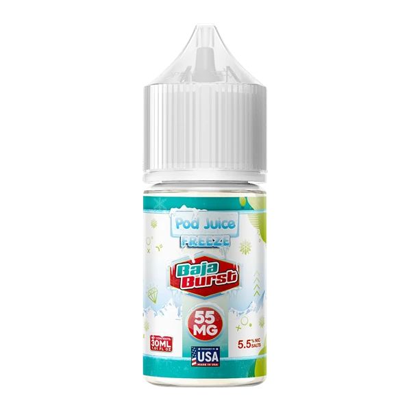Baja Burst Freeze Pod Juice TFN Salts 30mL bottle
