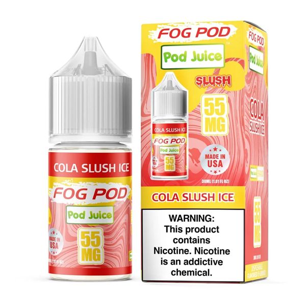 Cola Slush Ice Pod Juice x Fog Pod Salts 30mL with packaging