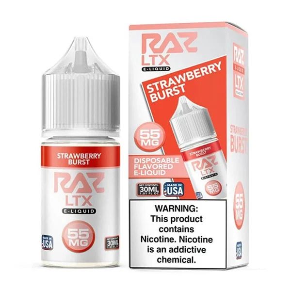 Strawberry Burst Pod Juice x Raz LTX Edition Salts 30mL thumbnail