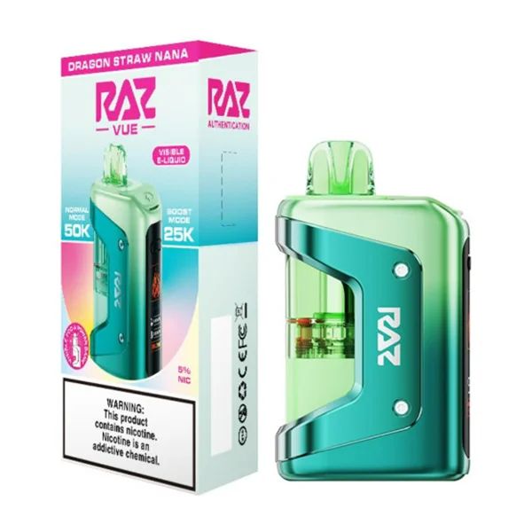 Raz Vue Disposable + Power Dock dragon strawnana with packaging