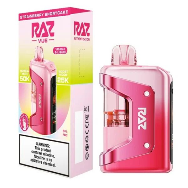 Raz Vue Disposable + Power Dock strawberry shortcake with packaging