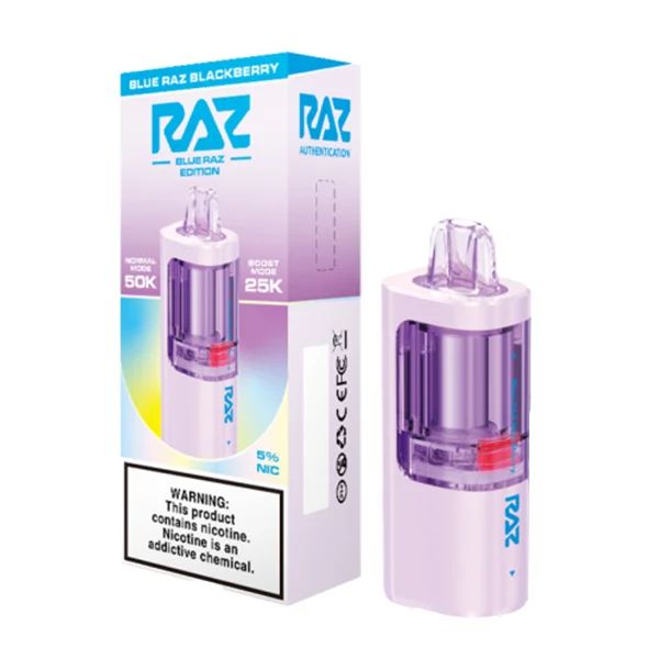 Raz Vue Disposable Pod blue raz blackberry with packaging