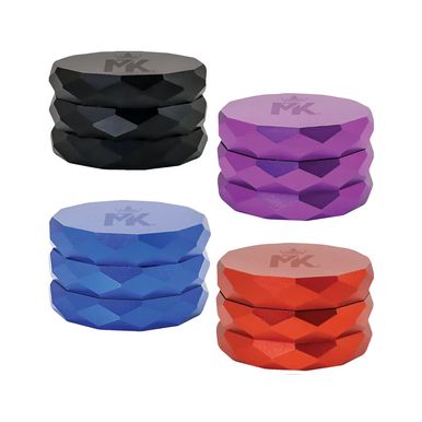 MKGlass MKGR8 Excalibur 4 Part Premium Grinder Display (6pc Display) Group Photo
