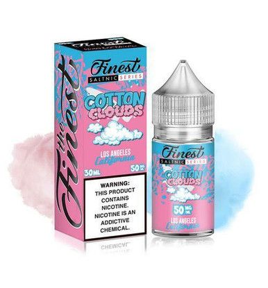 Cotton Clouds Menthol by Finest SaltNic E-Liquid with Packaging