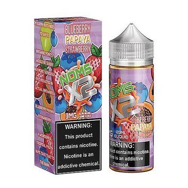 Blueberry Papaya Strawberry by Nomenon Noms X2 E-Liquid with Packaging
