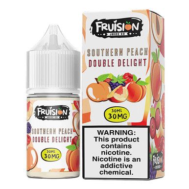 Southern Peach Double Delight by Fruision E-Juice (30mL)(Salts) with packaging