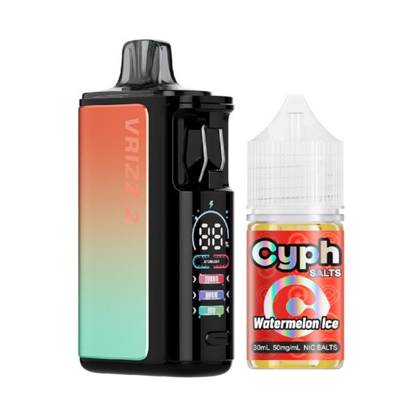 Voopoo Navi Pod System + Cyph Salts 30mL Collab Set Color: Sunrise Green | Flavor: Watermelon Ice 50mg