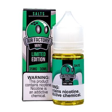 Mint 30ML Ejuice By AIR FACTORY SALTS with Packaging