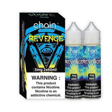 Revenge by Chain Vapez Series 120mL (2x60mL) with packaging