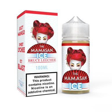 Bruce Leechee Ice (Mango Lychee Ice) The Mamasan 100mL with packaging