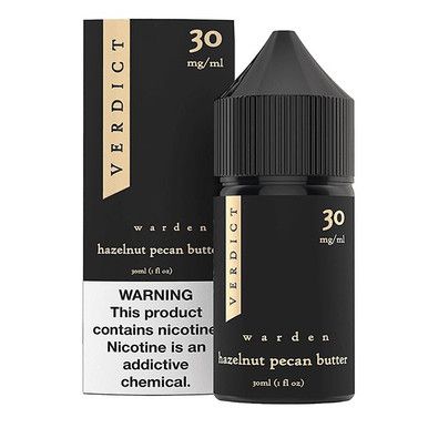 Warden - Hazelnut Pecan Butter by Verdict Salt Series E-Liquid 30mL with Packaging