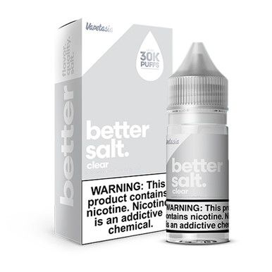 Clear Vapetasia Better Salt Series Salts 30mL with packaging
