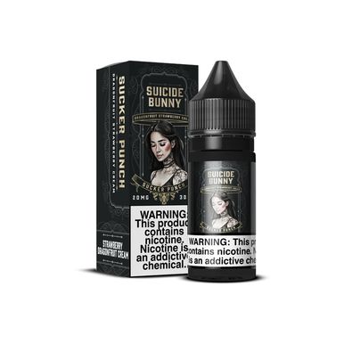 Sucker Punch Suicide Bunny Salts 30mL with packaging