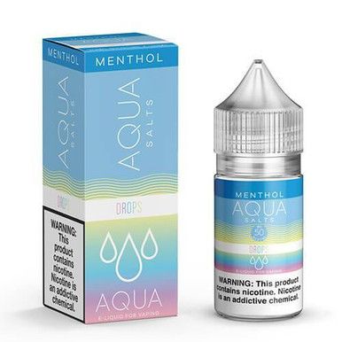 AQUA SALTS MENTHOL | Rainbow Drops Ice 30ML eLiquid with Packaging