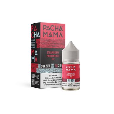 Strawberry Passionfruit Ice Pachamama PLUS Metatine Salts 30ml with packaging
