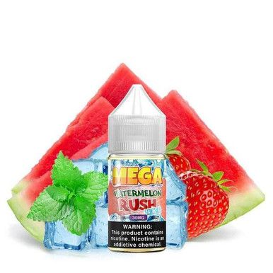 Watermelon Rush Ice by Mega Salts E-Liquid Bottle