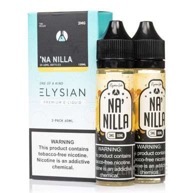 Na’Nilla by Elysian Nilas 120mL Series with packaging
