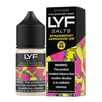 Strawberry Lemonade Ice LYF Salts 30mL with packaging