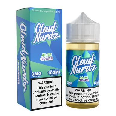 Aloe Grape Cloud Nurdz 100mL with packaging