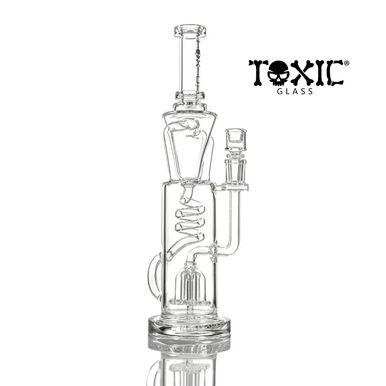 MKGlass (Water Pipe) TX84 Toxic Squid Perc Twister Recycler