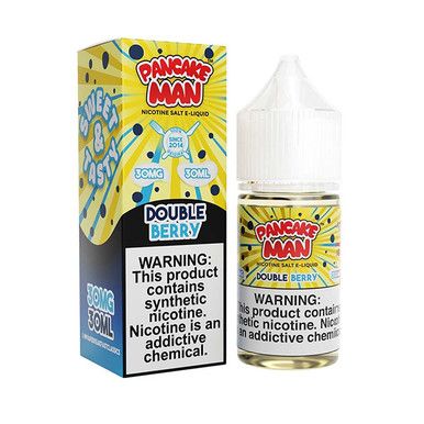 Double Berry Pancake Pancake Man Salts 30mL with packaging
