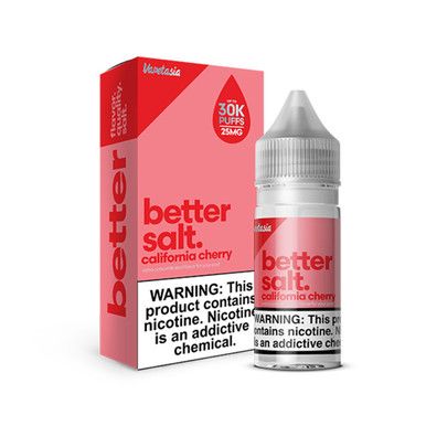 California Cherry Vapetasia Better Salt Salts 30mL with packaging