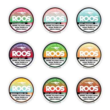 Roos Nicotine Pouches (25ct Can)(5-Can Pack) Group Photo