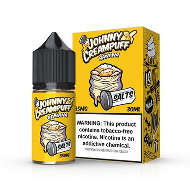 Banana by Tinted Brew Johnny Creampuff TFN Salts Series 30mL with packaging
