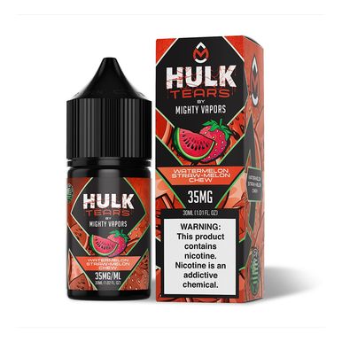 Watermelon Straw Melon Chew Mighty Vapors Salts 30mL with packaging