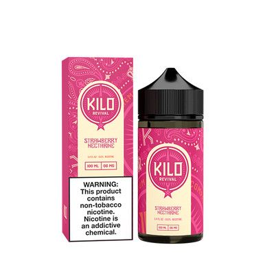 Strawberry Nectarine by Kilo Revival E-Liquid with Packaging