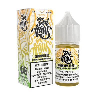 Ohmmm Iced Zen Haus Salts 30mL with packaging