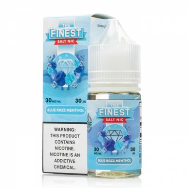 Blue Razz Menthol by Finest SaltNic E-Liquid with Packaging