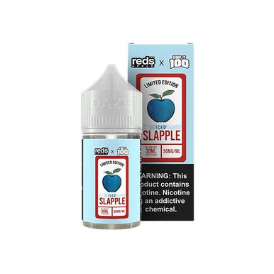 Slapple Iced 7Daze Reds x Keep It 100 Salts 30mL with Packaging