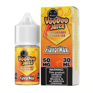 Strawberry Banana Ice by Voodoo Juice FlavorMax Salts Series 30mL with packaging