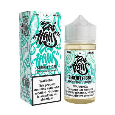 Serenity Iced Zen Haus 100mL with packaging