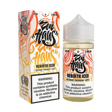 Rebirth Iced Zen Haus 100mL with packaging