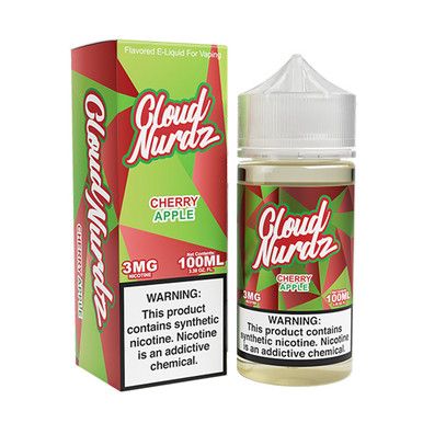 Cherry Apple By Cloud Nurdz Series TF-Nic 100mL with packaging