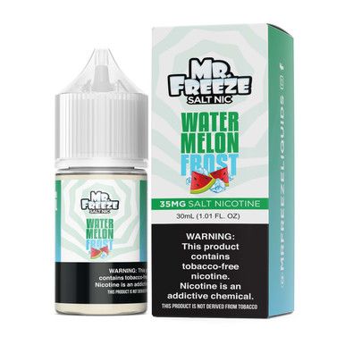 Watermelon Frost Mr. Freeze Tobacco-Free Nicotine Salts 30mL with Packaging